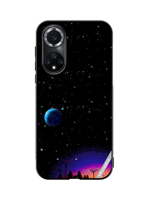 Protective Case Cover For Huawei Nova 9 Pro 8-Bit Pixel Galaxy Design Multicolour