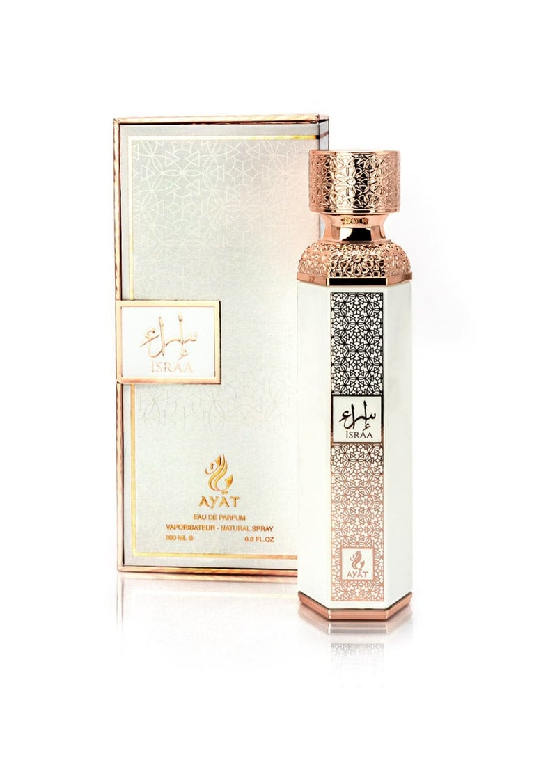 عطور آیت آيات بيرفيومز إسراء – أو دي برفان 200 مل – عطر زهري عنبر – للنساء - Image 2