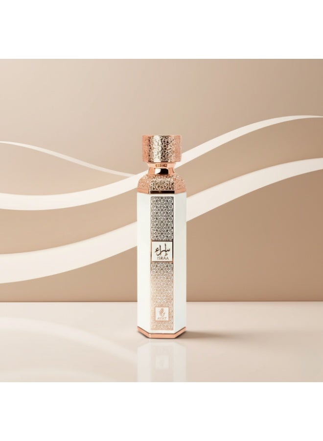 عطور آیت آيات بيرفيومز إسراء – أو دي برفان 200 مل – عطر زهري عنبر – للنساء - Image 4