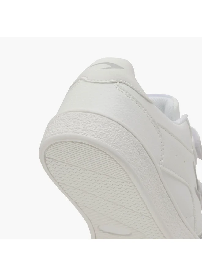 Dash Boys Logo Detail Sneakers with Hook and Loop Closure