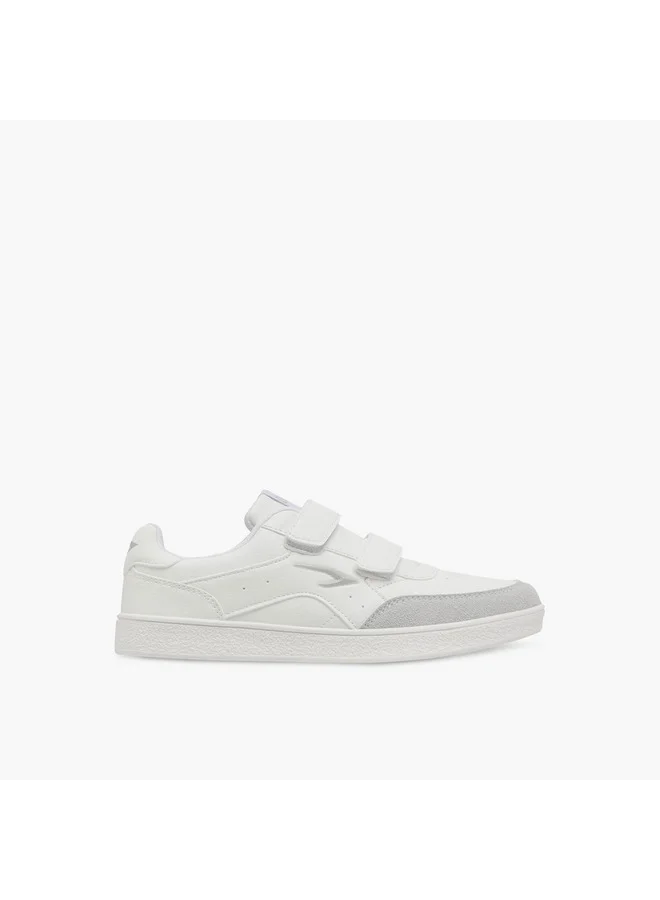 Dash Boys Logo Detail Sneakers with Hook and Loop Closure