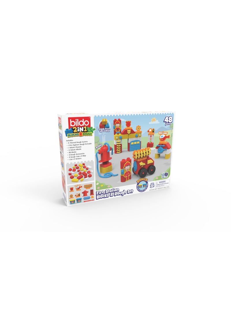bildo Fire Station Blocks & Dough Set - Image 3