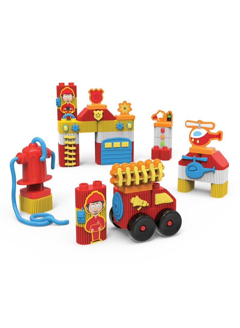 bildo Fire Station Blocks & Dough Set - Image 2