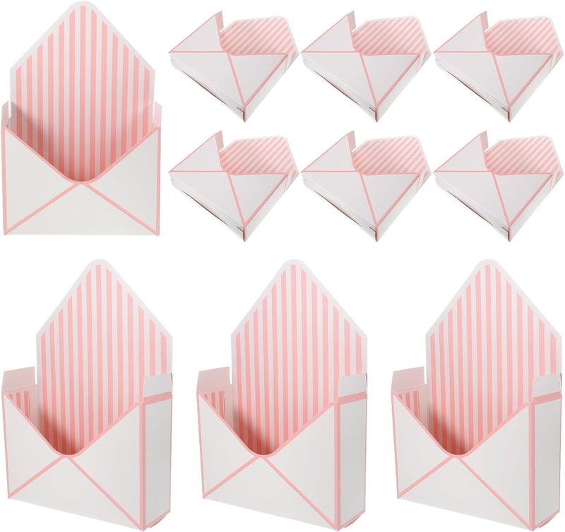 Custom sizing alternatives COOPHYA 10pcs White and Pink Stripe Envelope Flower Boxes Folding Paper Flower Packing Containers for Florist Bouquets Wrapping and Storage Diverse application fit Reliable daily use design All climate suitability Cleaner resistant Confirmed available stock Multi-demand satisfied design Long term storage compatible Newly stocked local goods Safe silicone build Simple multifunctional build Gulf popular simple design Multi-budget available picks Pop-area nearby warehouse Domestic distribution ready Pre-stock well-packed goods Modern warehouse management All storage space compatible Classic trendy design picks Tight fitted parts Systematic nationwide ship Field test upgraded craftsmanship Fast warehouse picking Durable versatile substance Versatile application - Image 1