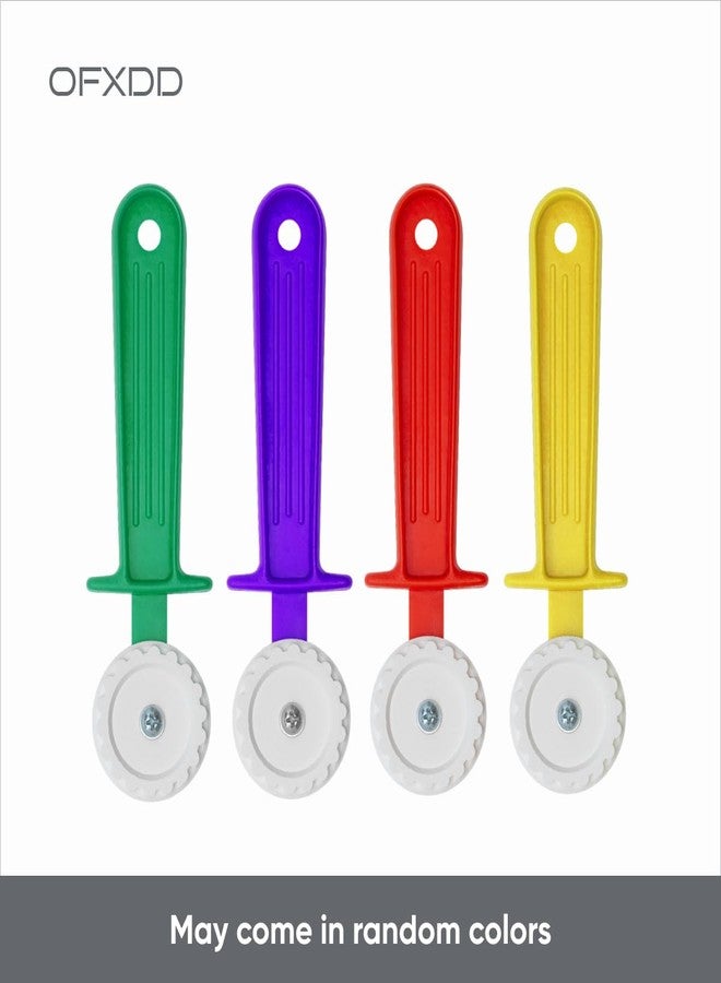 أوف إكس دي دي قطاعة رافيولي - عجلة تقطيع المعكرونة - عجلة عجين بلاستيكية مضلعة - اصنع معكرونة مقطعة وحواف مضلعة للخبز بسهولة باستخدام أداة ضغط المعجنات ذات المقبض وعجلة اللف، قطعتان، OFXDD - Image 2