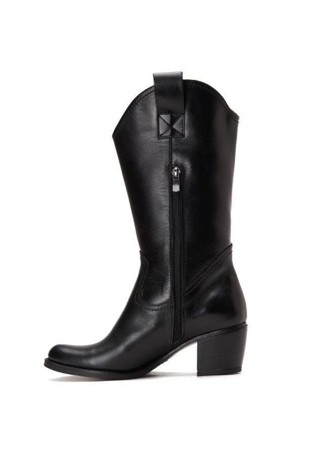 TAYREE Black Cowboy Boot - Image 3