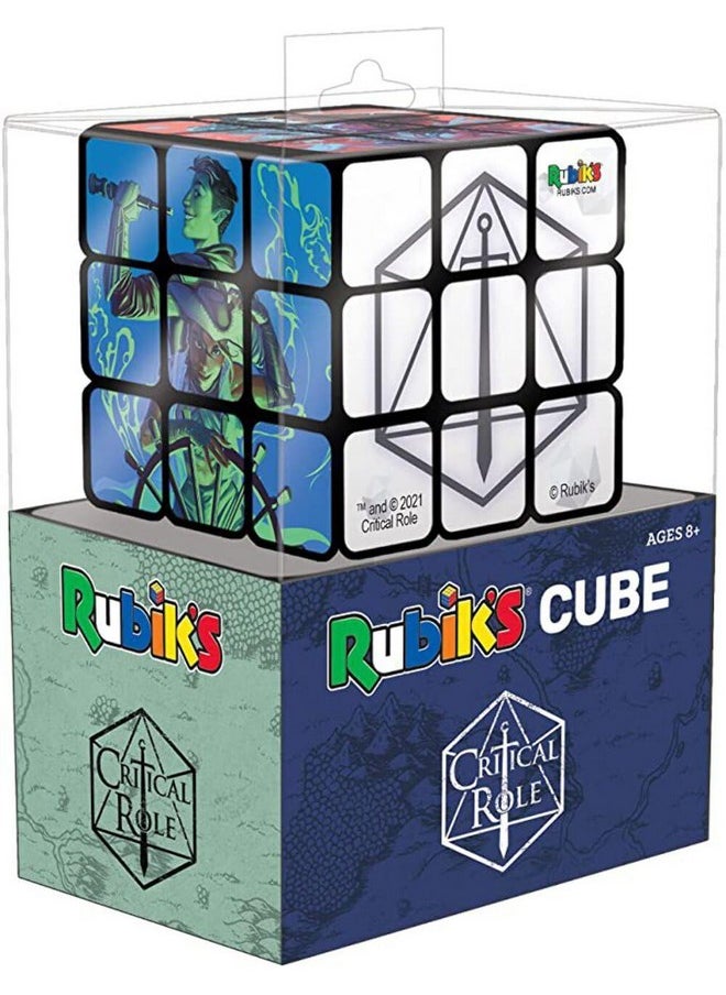 USAopoly Critical Role Rubik's Cube | Collectible Puzzle Cube Featuring Characters from The Mighty Nein Campaign | Officially Licensed 3x3x3 Rubiks Cube 