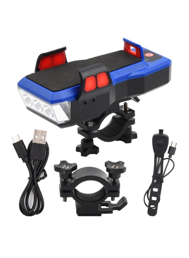 إسكدنيا دراجة مصباح المصباح معدات USB شحن حزام المحمول حامل جوّال بلاستيكي دراجة الملحقات القرن ضوء تحذير الضوء الأحمر اللون: أزرق - Image 1