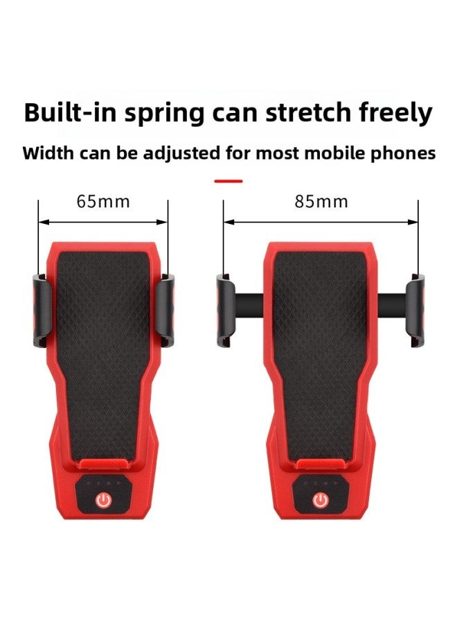 إسكدنيا دراجة مصباح المصباح معدات USB شحن حزام المحمول حامل جوّال بلاستيكي دراجة الملحقات القرن ضوء تحذير الضوء الأحمر اللون: أزرق - Image 5