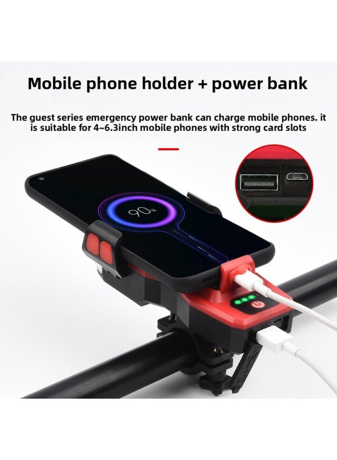 إسكدنيا دراجة مصباح المصباح معدات USB شحن حزام المحمول حامل جوّال بلاستيكي دراجة الملحقات القرن ضوء تحذير الضوء الأحمر اللون: أزرق - Image 4