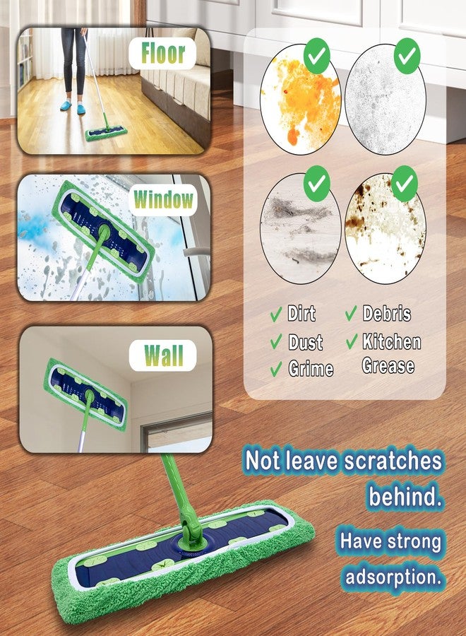RuannoClean XL Mop Pads Compatible with Swiffer XL Dry Sweeping Cloths, Reusable Wet Pads Refill X-Large Size Fits for Swiffer XL Wet Pads Refills -for Surface Hardwood Floor Cleaning, 6 Pack - Image 3