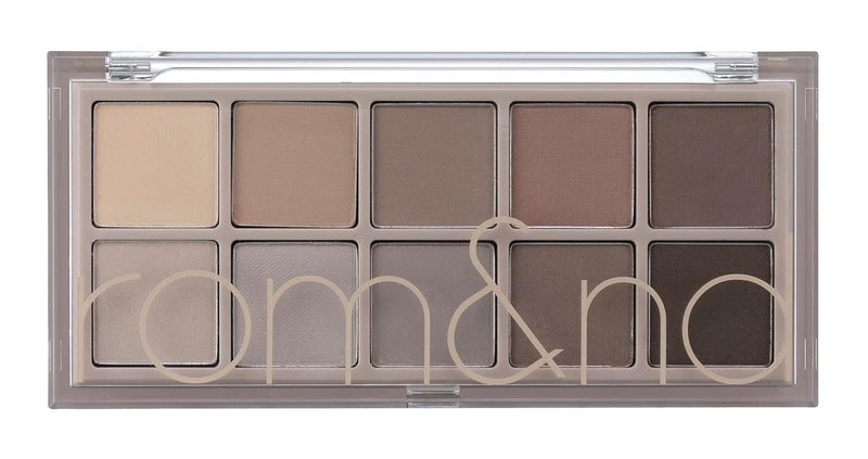 rom&nd Better Than Palette 102g (04 Dusty Fog Garden) | Eye Makeup Palette, Matte & Shimmer Eye Shadow, Sparkling Glittery, various 10 shades, Long Lasting, High Pigmented, Blendable, Warm Tones