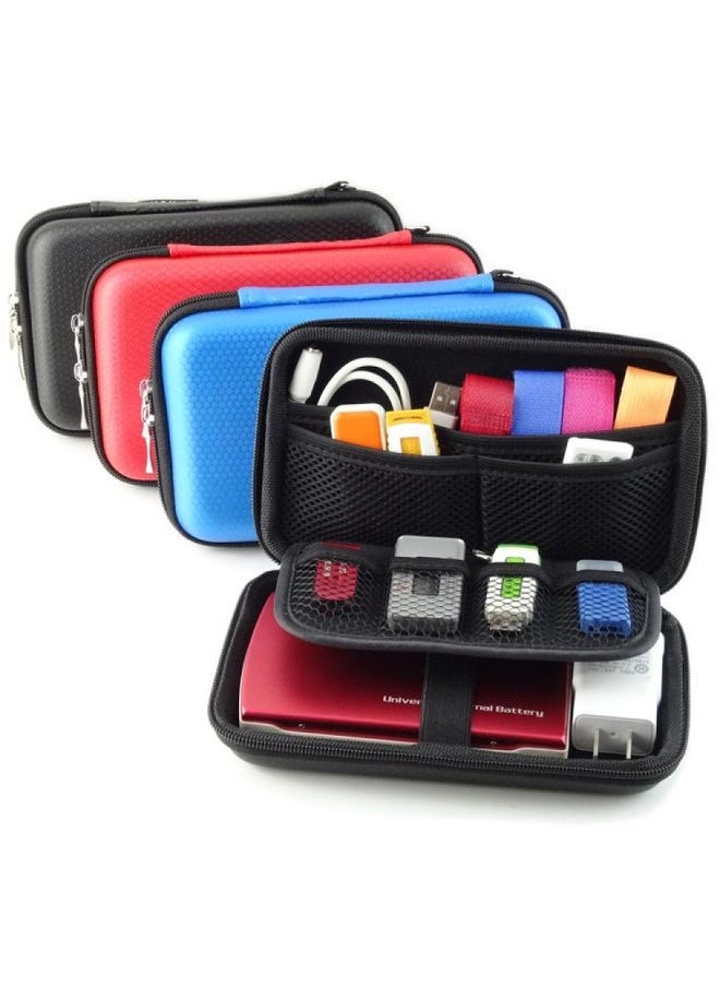 BURAQ GH1302 EVA Hard Shell Hard Drive Bag Digital Storage Bag(Red)  - Image 2