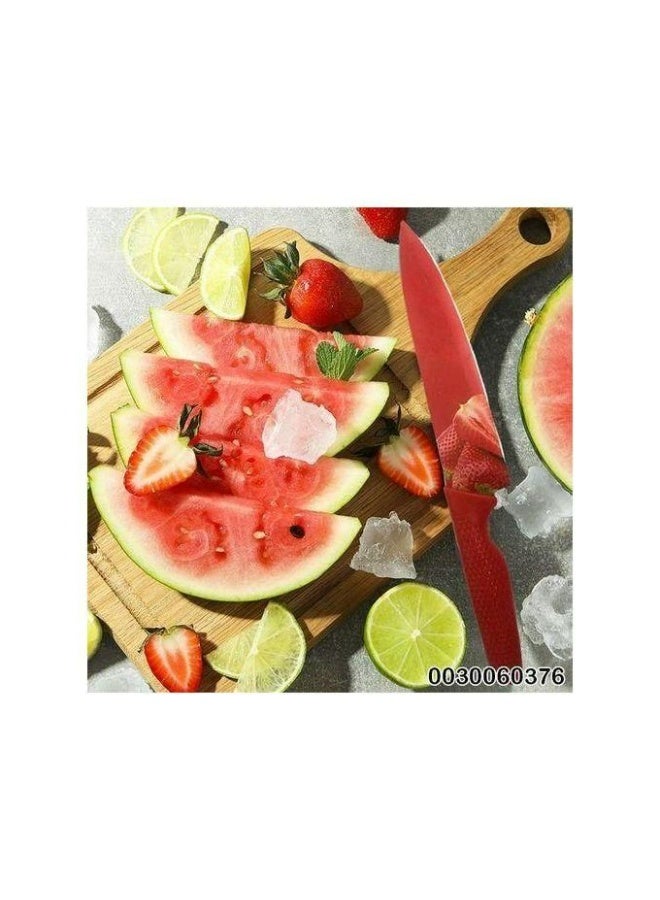 Knife for kitchen - Red - Image 2