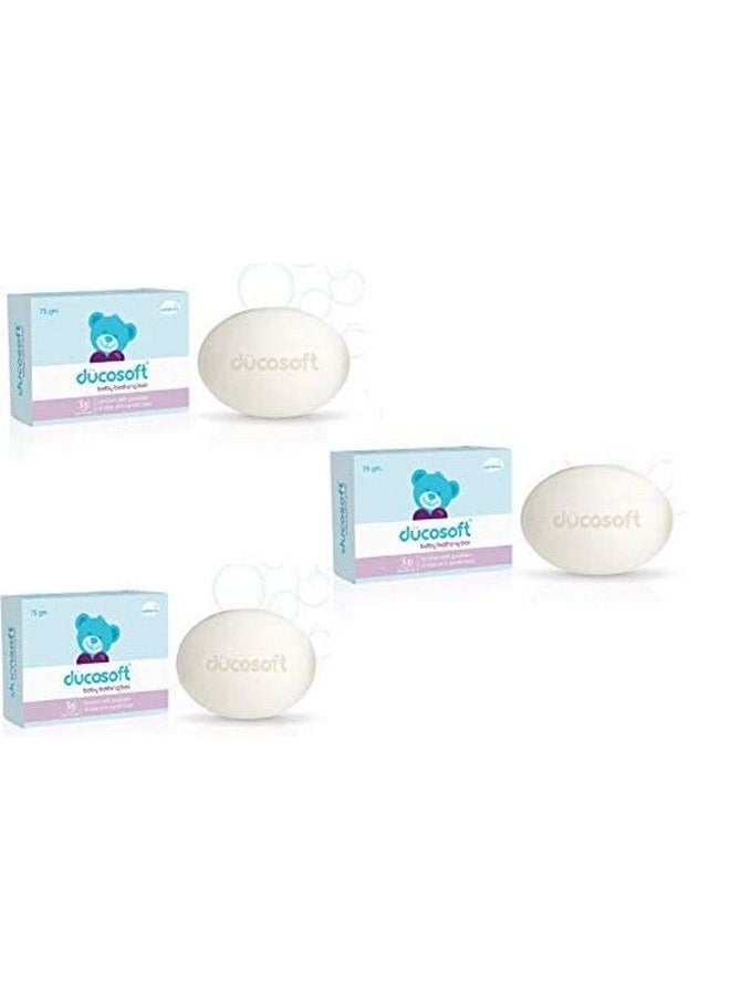BREEMETIC Ducosoft Baby Bathing Bar Enrich With Olive Oil 75G (Pack Of 3)  - Image 1