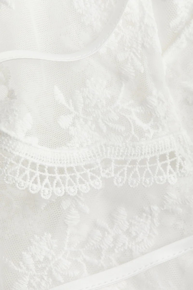 H&M Flounced lace blouse
