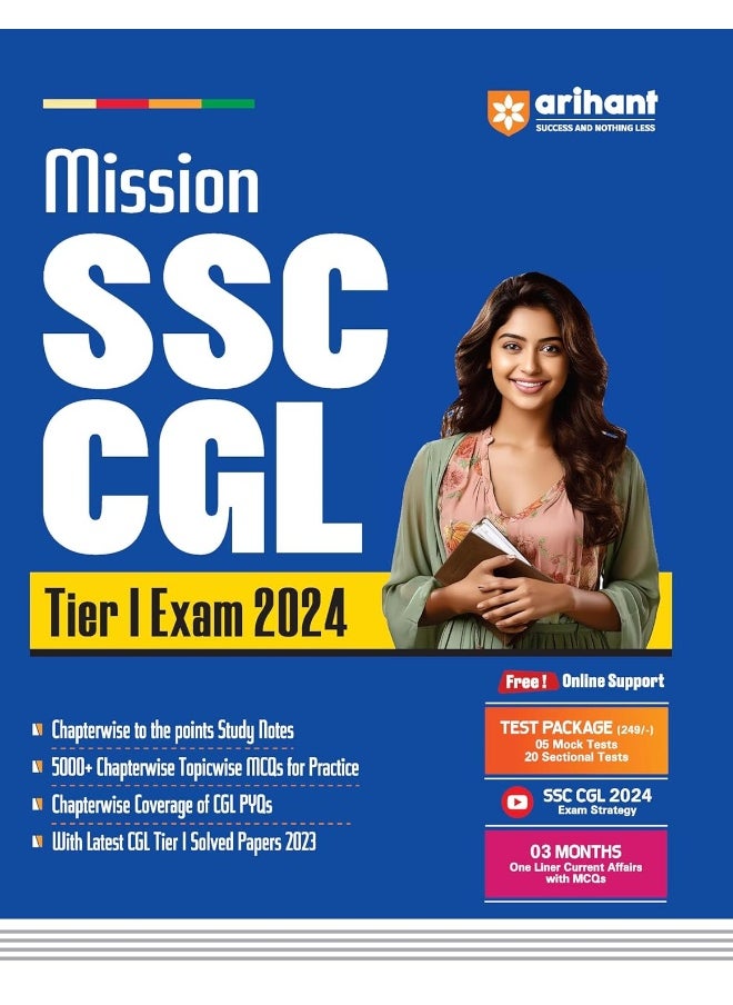 Arihant Mission SSC CGL Tier 1 Previous Years Solved Papers | Year-wise upto 2023 | For 2024 Exam ( English )  - Image 1