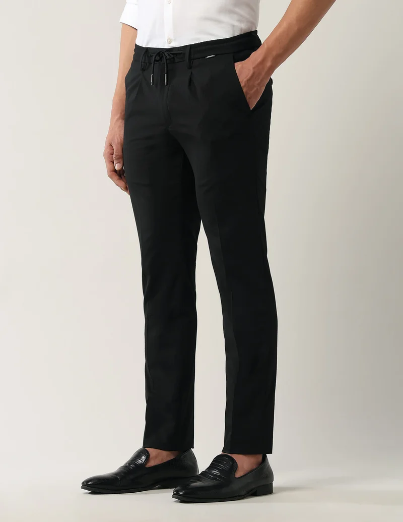 Arrow Black ANAJTR2263 BLACK Mens Trousers for Men | Best Price UAE