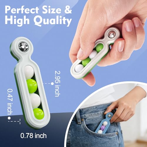 SMALL FISH Fidget Toys Adults Anxiety Relief 4 Pack Fidget Clicker Toys Sensory Toys for Autism Kids Calming ADHD Tools Desk Fidgets for Classroom Cool Office Gadgets Gifts for Teen Women Men - Image 5