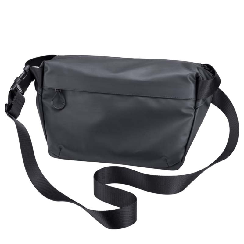 Small Camera Sling Bag: 6L Black Waterproof 600D Fabric - Detachable Foldable Divider, Expandable Storage for Casual Travel, Everyday Use, Unisex Photographers - Image 1