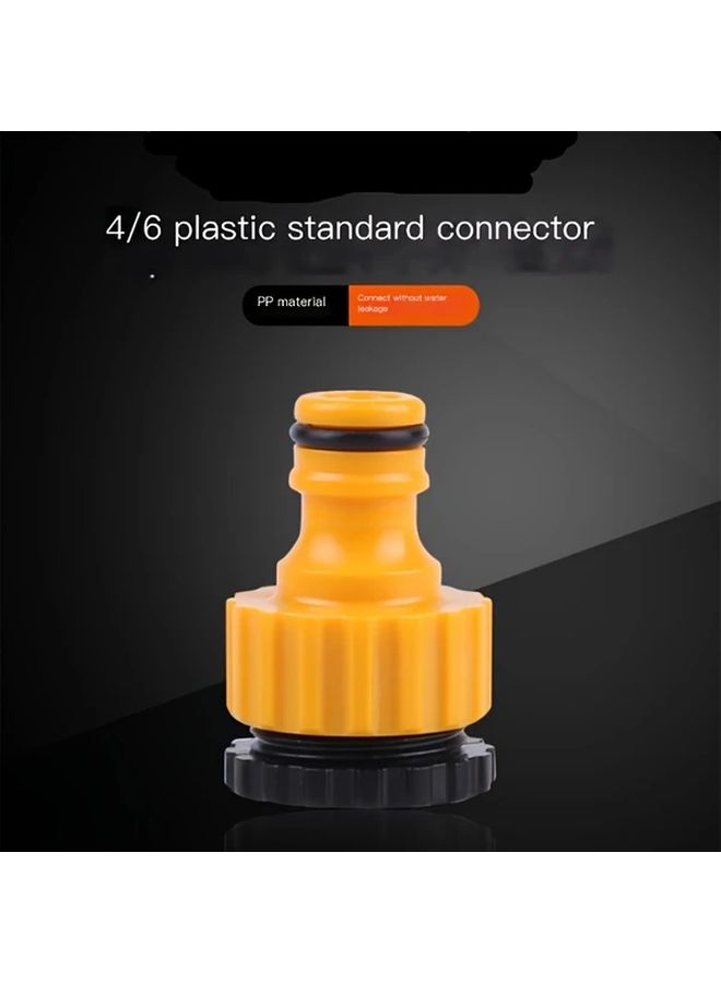 Universal Thread Garden Hose Connectors 2pcs 4 6mm Standard Plastic Quick Connect Fittings For Washing Machine High Pressure Car Wash Water Gun Accessories Compatible With European And American Threads - Image 4