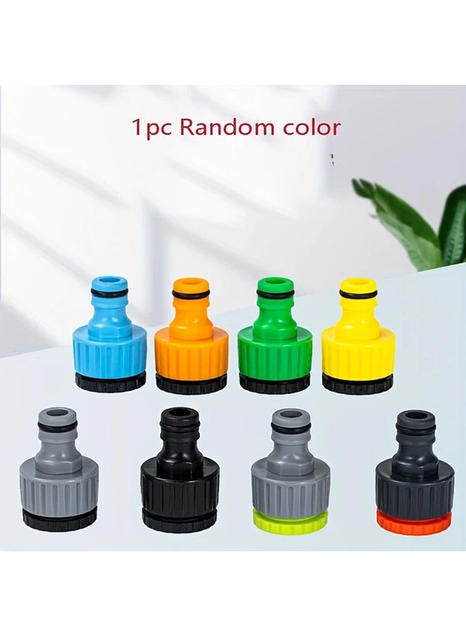Universal Thread Garden Hose Connectors 2pcs 4 6mm Standard Plastic Quick Connect Fittings For Washing Machine High Pressure Car Wash Water Gun Accessories Compatible With European And American Threads - Image 1