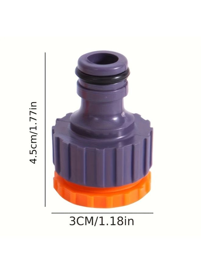 Universal Thread Garden Hose Connectors 2pcs 4 6mm Standard Plastic Quick Connect Fittings For Washing Machine High Pressure Car Wash Water Gun Accessories Compatible With European And American Threads - Image 5