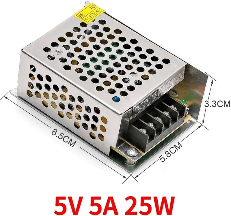 220v to 5v12v/24V Switching Power Supply DC 5a(5V 5A 25W) - Image 2