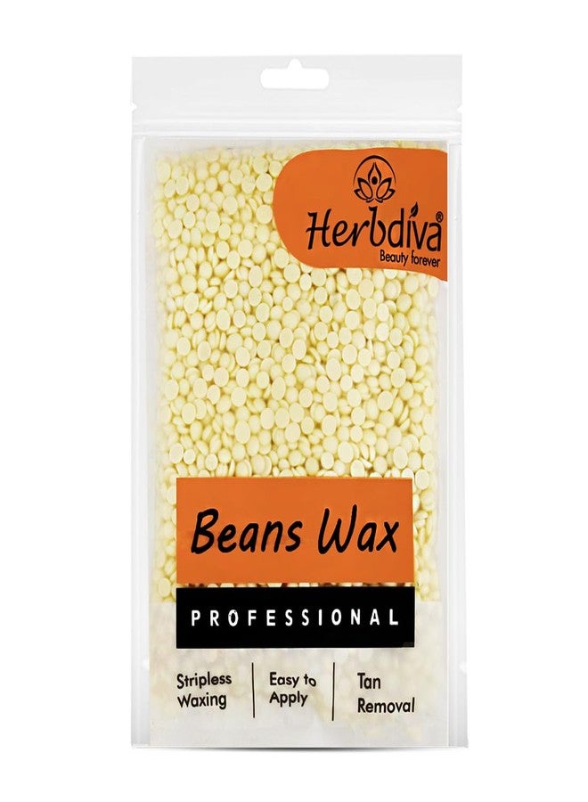 Herbdiva Hard Wax Beans for Full Body Hair Removal 100G | Painless Waxing Beads for Face, Arms, Legs & Bikini | Strip-Free & Low-Temperature Melting Wax for Smooth Skin at Home & Salon - Image 1