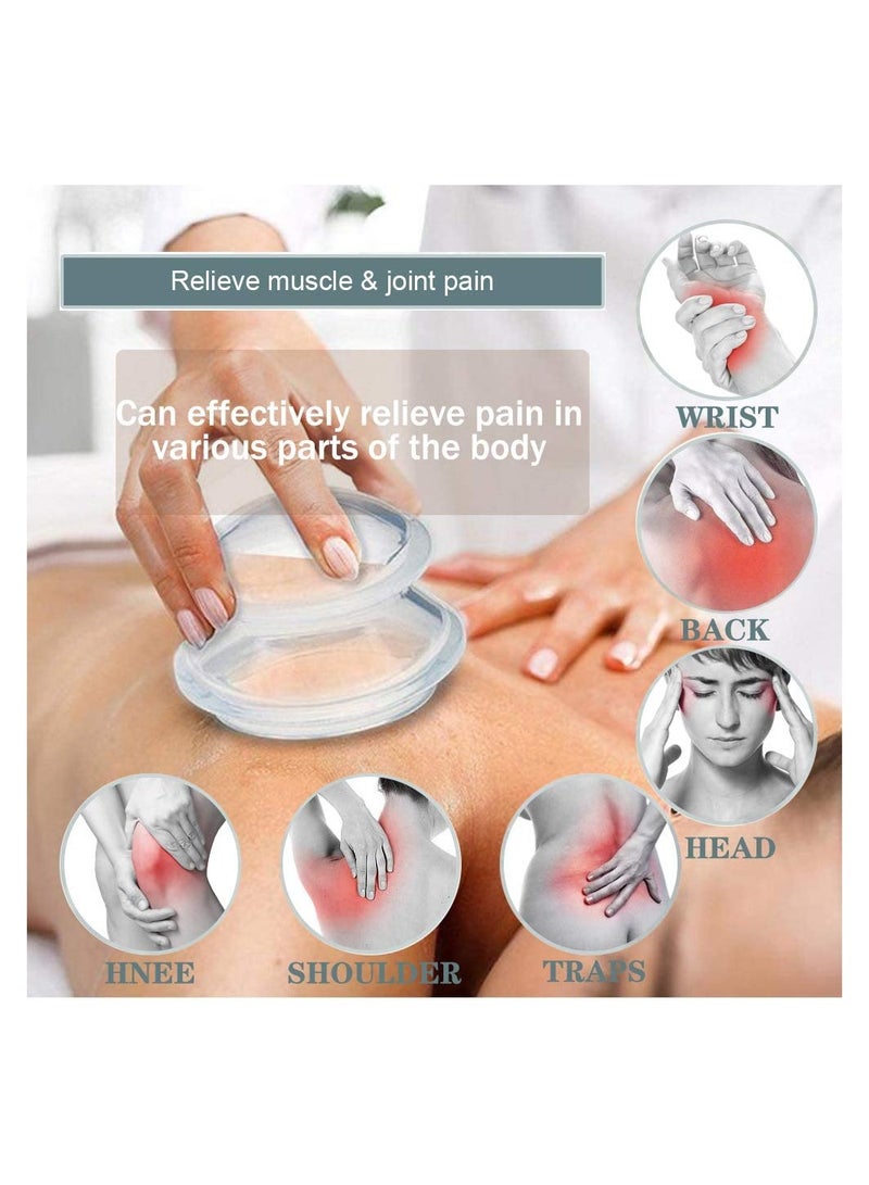 SOLARAE Cupping Therapy Set Professional Cupping Therapy Studio and Household Silicone Cupping Set Stronger Suction Suitable for Myofascial Massage Muscle Nerve Joint Pain Relief 4 Size - Image 2