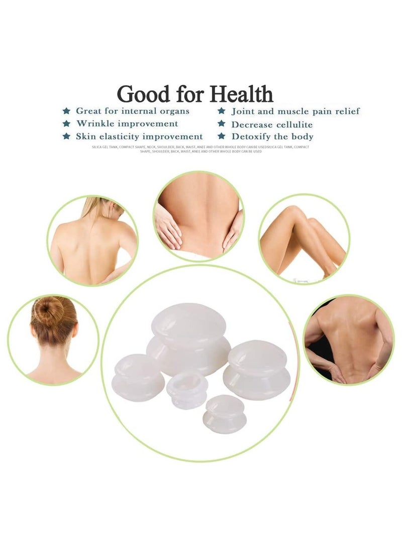 SOLARAE Cupping Therapy Set Professional Cupping Therapy Studio and Household Silicone Cupping Set Stronger Suction Suitable for Myofascial Massage Muscle Nerve Joint Pain Relief 4 Size - Image 5