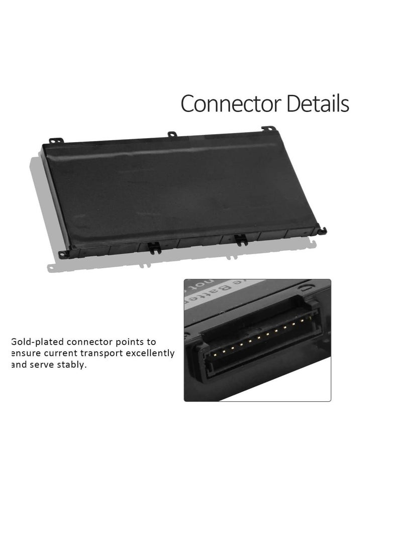 Terabyte 74Wh 357F9 Laptop Battery for Dell Inspiron 15 5000 7000 7566 7567 7557 7559 5576 5577 P65F P57F i7559-2512BLK i7559-763BLK i7559-7512GRY 0GFJ6 71JF4 0357F9 071JF4 Gaming Notebook Battery - Image 4