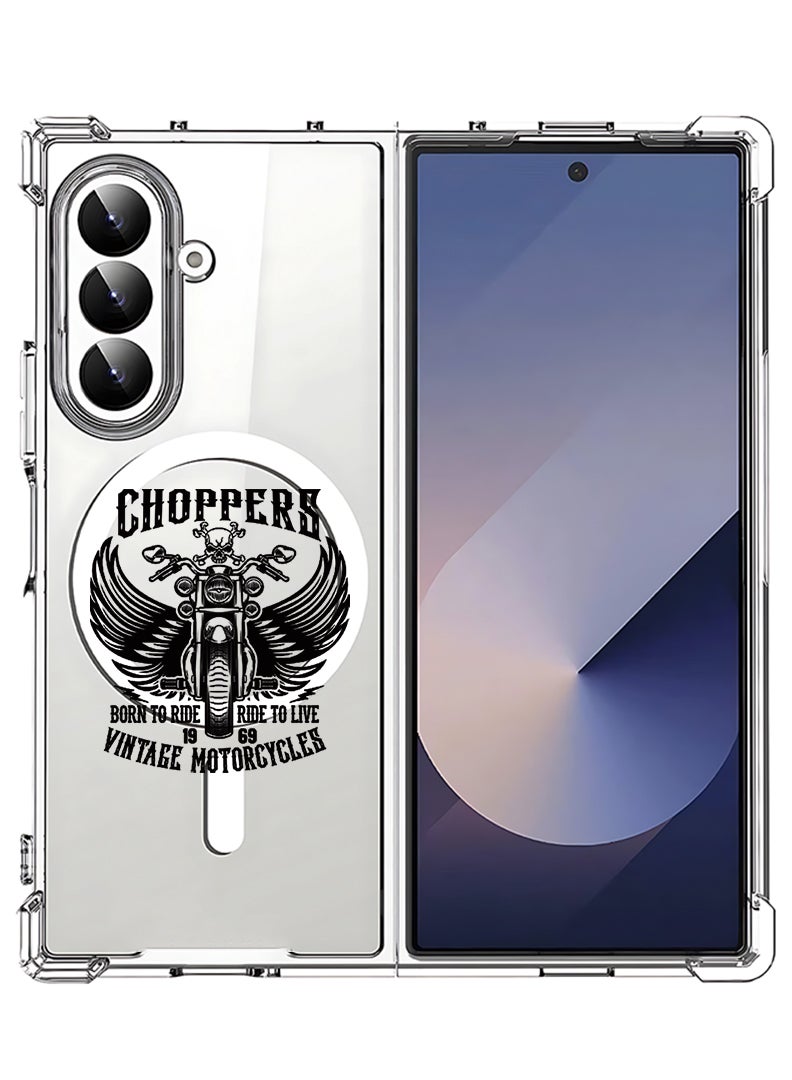 Theodor Magnetic Case for Samsung Galaxy Z Fold 7 Compatible with MagSafe Wireless Charging, Shockproof Phone Bumper Cover Choppers - Image 1