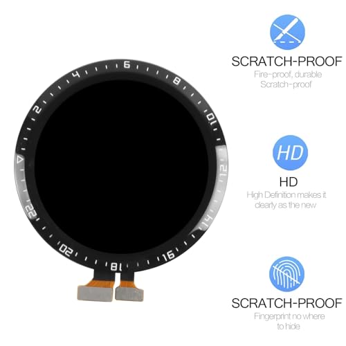 ARSSLY Screen Replacement for Huawei Watch GT2 LTN-B19 DAN-B19 SmartWatch LCD Display Touch Screen Digitizer Full Assembly with Repair Tools (46mm) (Dark Grey Without Frame) - Image 2