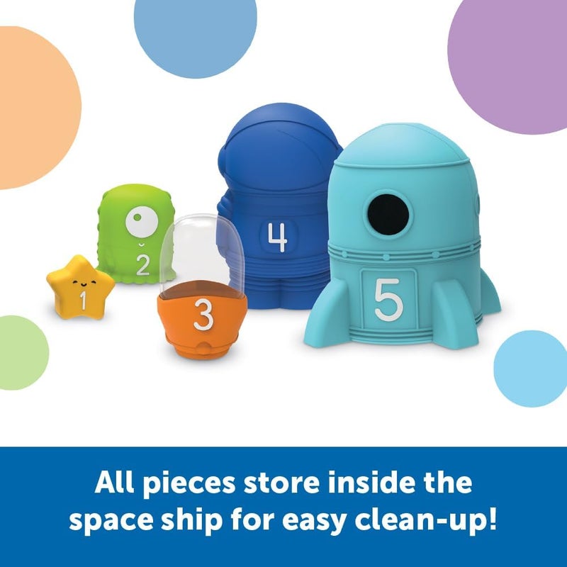 Learning Resources Nesting Space Surprise, Preschool Learning Activities, Fine Motor Skills for Ages 18 Months+, Montessori Preschool Toys, Space Toys,Kids - Image 4