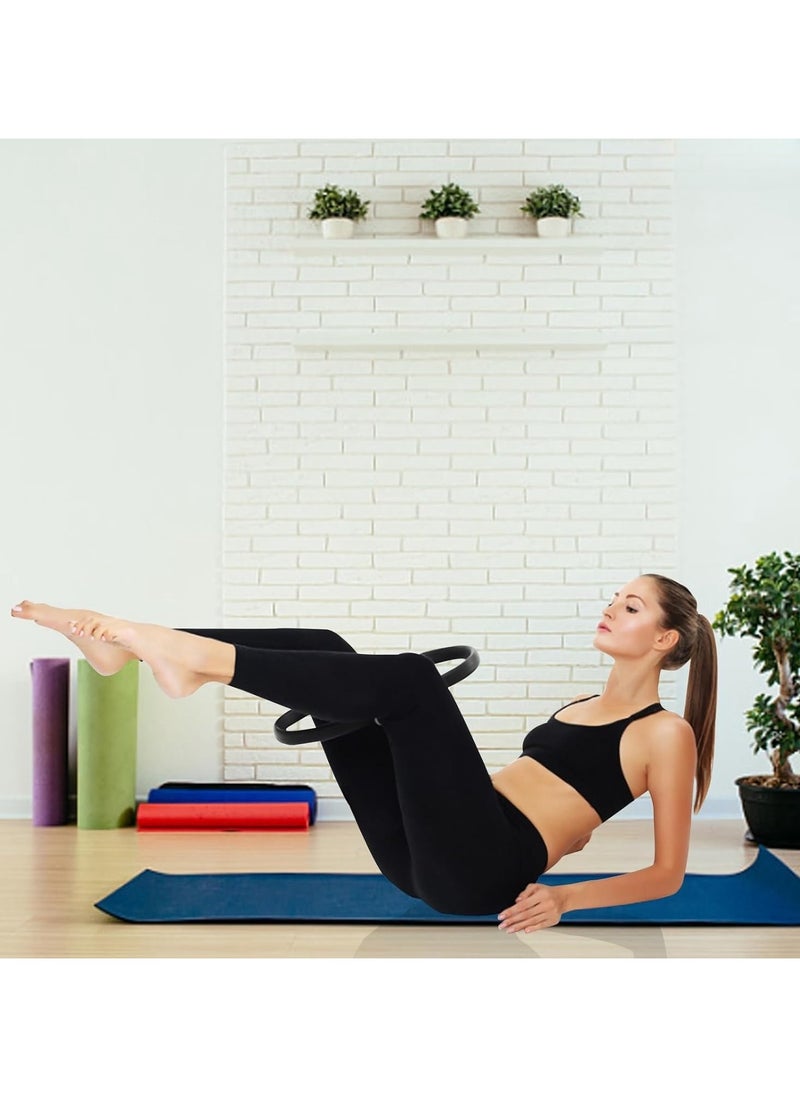TREYO Premium Black Fitness Ring - Yoga & Pilates Circle for Women's Fitness | Ideal for Thigh Exercises & Full-Body Workouts | High-Quality Pilates Ring for Home or Studio  - Image 5