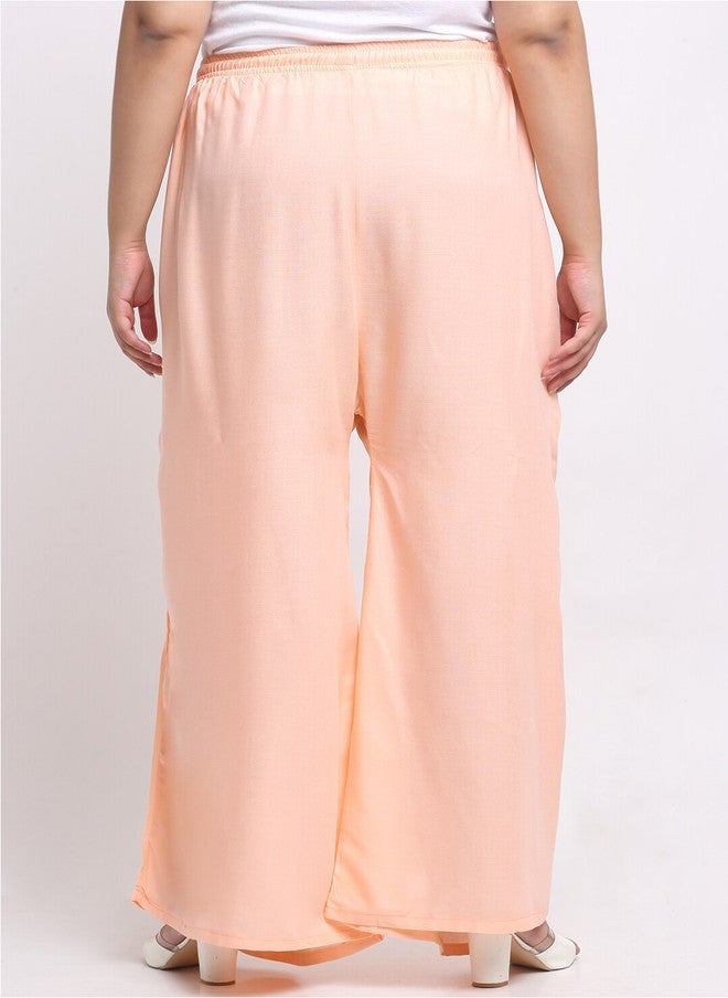 Trend Level Women Mid Rise Flared Palazzos - Image 3