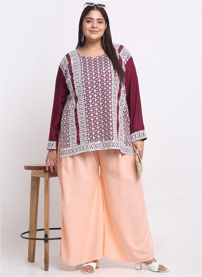 Trend Level Women Mid Rise Flared Palazzos - Image 4