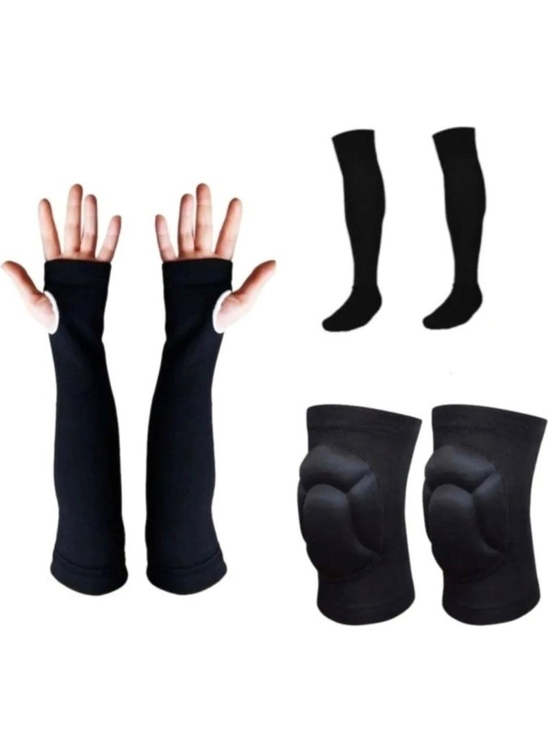 CK Spor ts Volleyball Knee Pad Volleyball Socks Volleyball Sleeve Volleyball Set  - Image 2