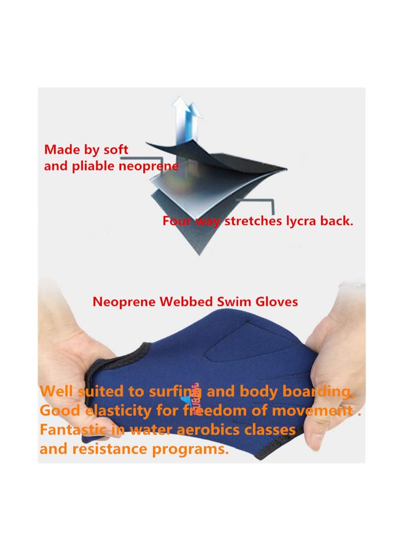 Zikra Swimming Webbed Gloves 1 Pair, Training Gloves, Aquatic Fitness Paddles, Water Resistance Diving Hand Web, Thermal Dive Gear, for Men, Women, Scuba Diving, Snorkeling, Surfing, Spear Fishing - Image 4