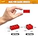 MANNIDOO 360 Pieces Building Bricks Classic Basic Flats Parts and Pieces 2x4 Brick x200 and 2x2 Brick x160 Moc Building Bulks Compatible with All Major Brands Red - Image 4