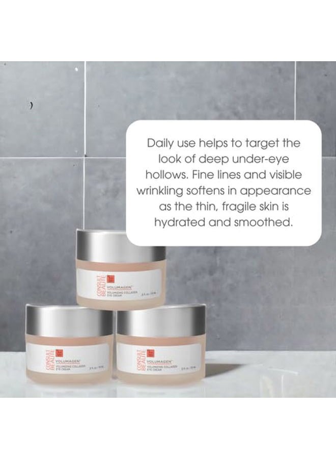 Consult Beaute كريم العين بالكولاجين من فوليماجن - مرطب - مملوء - تنعيم الخطوط الدقيقة - كافيين - مستخلص فاكهة البرغموت - 0.5 أونصة - Image 3