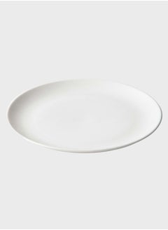MUJI Porcelain Beige Plate, Dia. 23 x H 2.5 cm, L, Off White  - Image 1