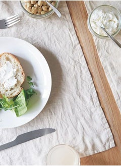 MUJI Porcelain Beige Plate, Dia. 23 x H 2.5 cm, L, Off White  - Image 5