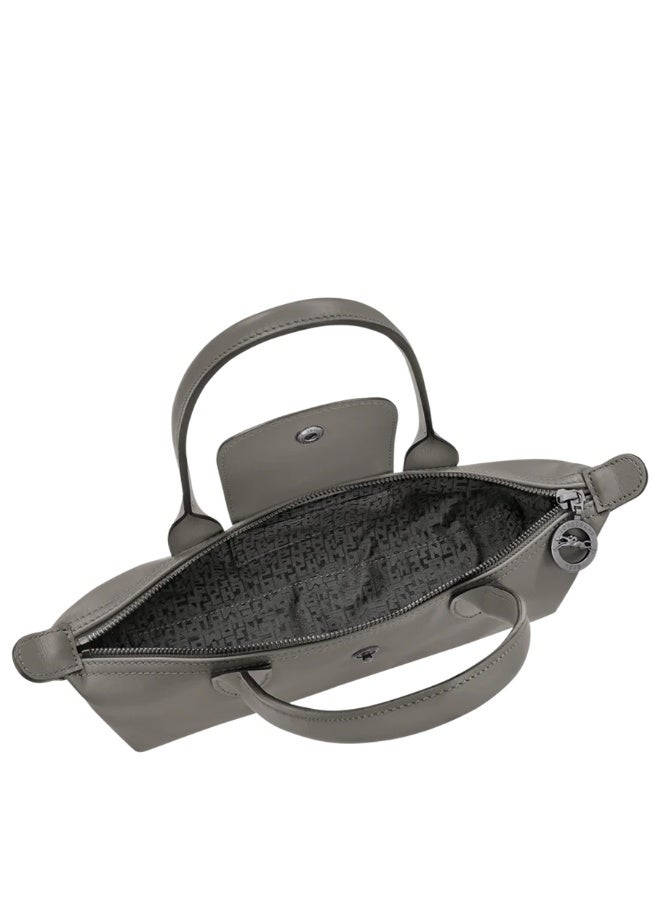 Longchamp Style Faux Leather Mini Baguette Shoulder Bag for Women, Muted Grey - Image 4
