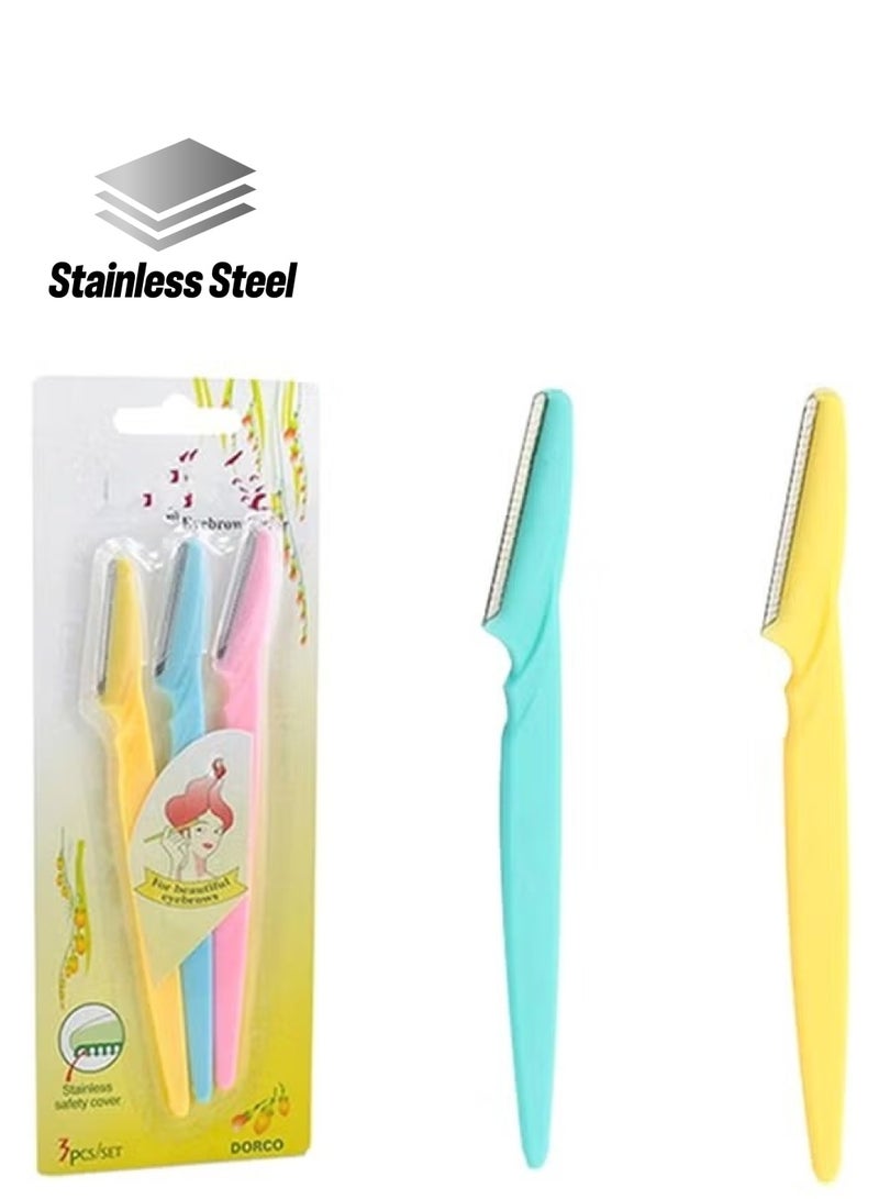 ORiTi 3 PCS Eyebrow or Face Hair Removal Safety Razors Trimmer Shaper Shaver cosmetics - Image 1