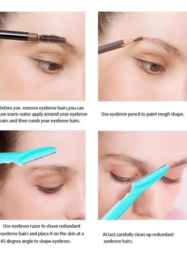 ORiTi 3 PCS Eyebrow or Face Hair Removal Safety Razors Trimmer Shaper Shaver cosmetics - Image 3