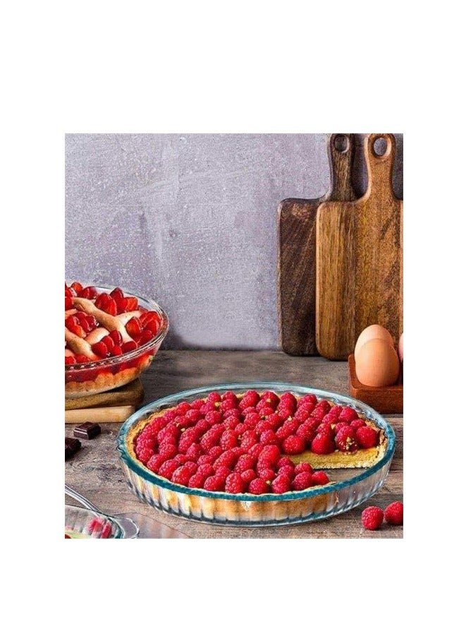 PROART Turkish Round Pyrex Baking Tray Set, 2 pieces 1.6L / 2.9L - Image 5