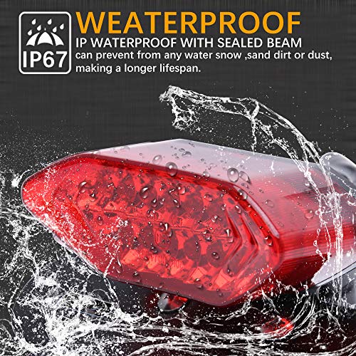 DREAMIZER Motorcycle Tail Light Integrated Running Lamp Brake&Turn Signal Light with License Plate Bracket Compatible With Motorcycle Street Bike Cruiser Chopper And More - Image 4