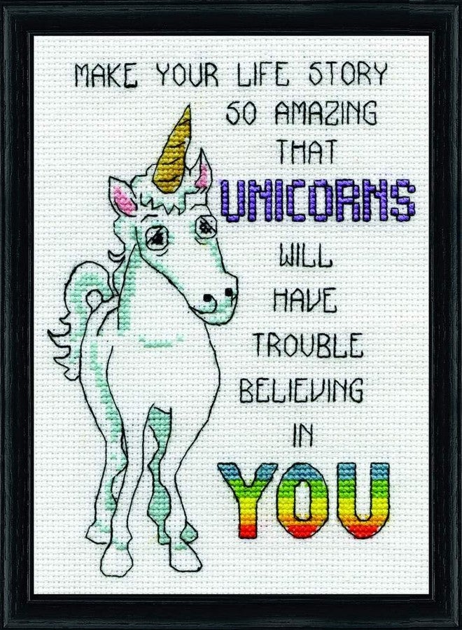 Design Works Crafts Counted Cross Stitch Kit, Unicorns
